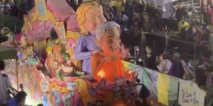 Clintons, Sanders and Pelosi Immortalized By Mardi Gras Caricatures