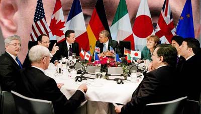 G-7 Western leaders fighting Putin equal collective political wuss, Obama, Putin