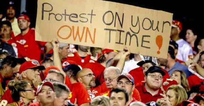 NFL Millionaires Continue Their Protest,