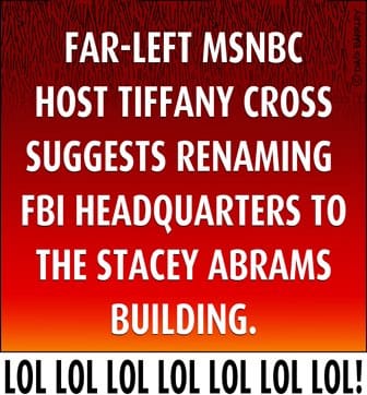 Far-Left MSNBC Host, Tiffany Cross: Renaming FBI HQ To Stacey Abrams Building