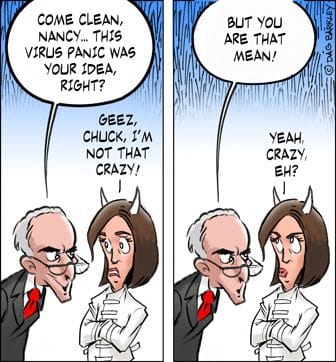 Come Clean Nancy... This virus panic was your idea