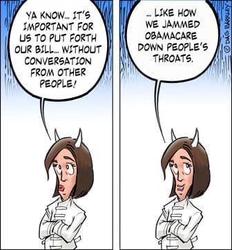 Pelosi Jamming Stimulus Bill like ObamaCare Down People's Throats