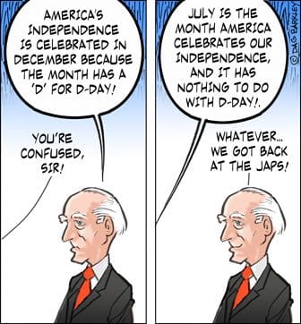 Confused Joe Biden And America's Independence