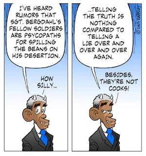 Obama and rumors of Bergdahl's Desertio