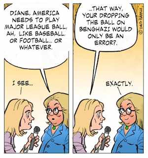 Diane Sawyer’s interview with Hillary Clinton, Dropping the ball on Benghazi