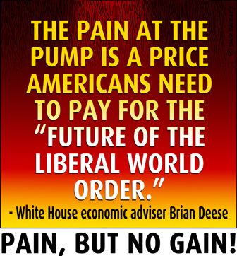 The pain at the pump is a price Americans need to pay for the 'Future of The Liberal World Order'