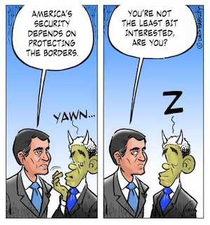 Obama and Perry and Border Security