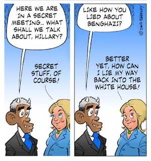 Obama and Clinton Secret Meetings