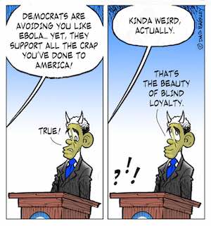 Obama and Democrats avoiding him like Ebola, yet support his policies