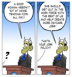Obama's job policy regarding women