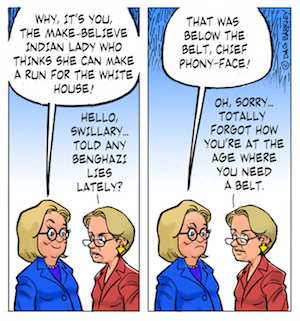 Hillary Clinton and Elizabeth Warren trade insults