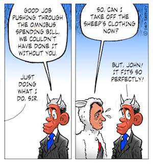 Obama and Boehner on pushing through the Omnibus bill