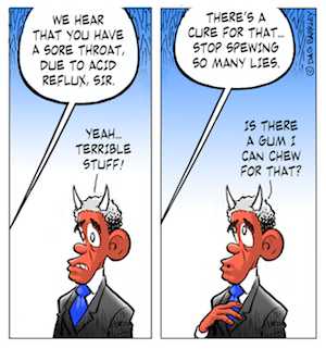 Obama's sore throat due to acid reflux