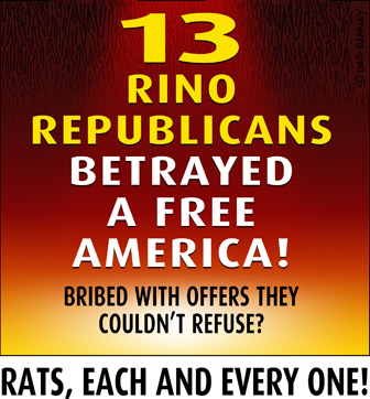 13 RINO Republicans Betrayed a Free America