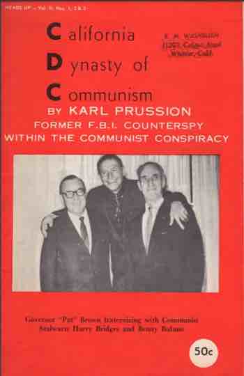 Pat Brown posing with California Communists