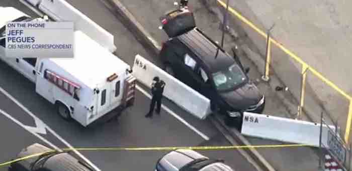 Breaking: Vehicular attack at gates of NSA headquarters ends exactly how you'd expect