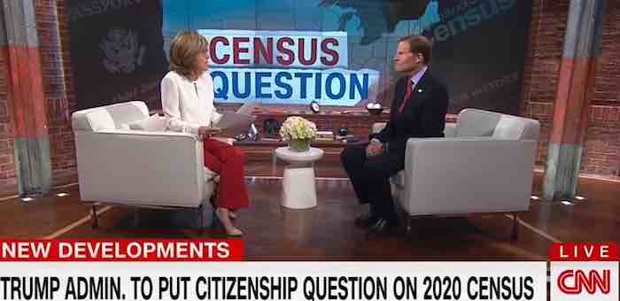 Sid Blumenthal tries - and fails - to explain opposition to citizenship question on US Census