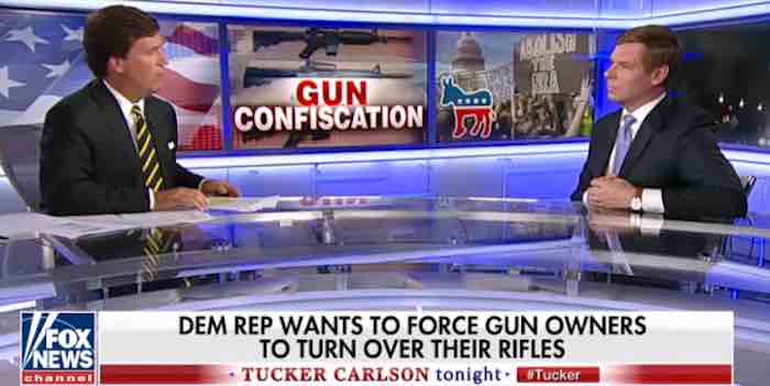 Tucker obliterates Dem Rep. calling for prosecution of gun owners who refuse confiscation