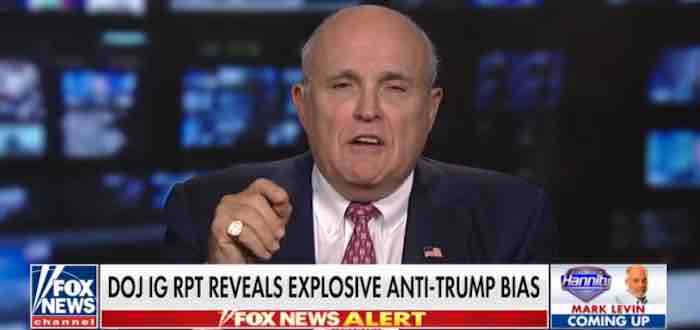Giuliani: Rosenstein and Sessions have TODAY to 'redeem themselves'--but it doesn't go beyond today