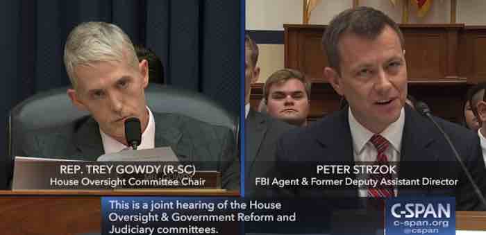 Strzok testimony begins with blistering assault from Gowdy, then devolves into the usual congression