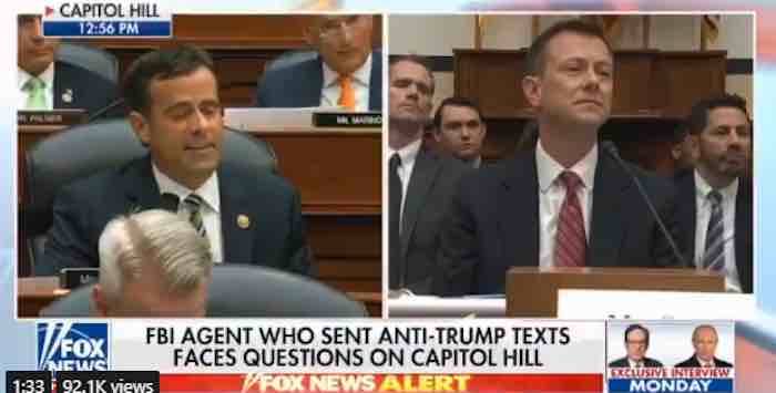 Texas GOP Rep. John Ratcliffe obliterates Strozk claim that his personal opinions were kept separate from his work