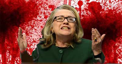 Hillary Clinton, Benghazi Blood Splatter