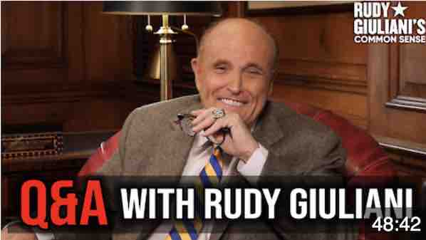 Q&A with Rudy Giuliani, Special Guest Question from Steve Bannon