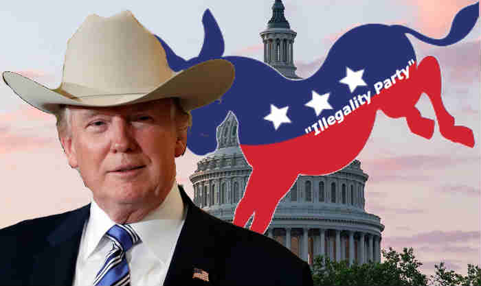 Trump brands Democrats as the Illegality Party