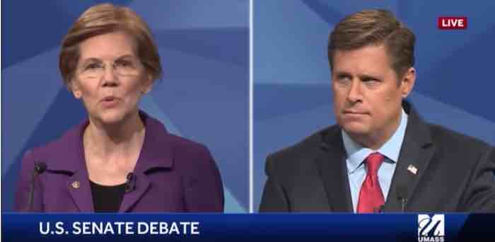 Warren Caught Off Guard When Opponent Brings Up Ethics Complaint on Her Fundraising