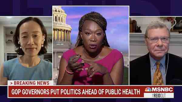 MSNBC’s Sykes: People Getting ‘Disgusted by the Selfish and the Stupid’ Unvaccinated