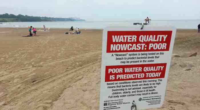 'Nowcasting' beach water quality
