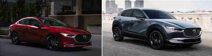 Mazda offers the high and low of driving pleasure with turbo CX-30 and Mazda3 sedan