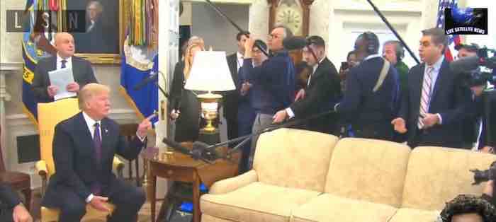 VIDEO: Trump orders CNN's grandstanding clown Jim Acosta out of Oval Office