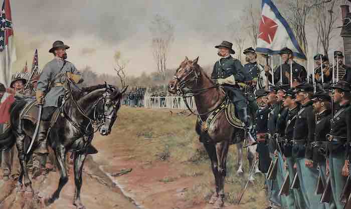 Gen. John B. Gordon and General J. L. Chamberlain, Appomattox Courthouse, April 9th, 1865