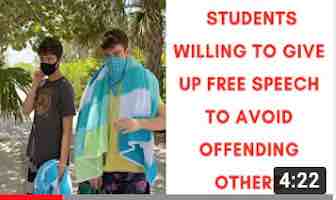 Campus Reform, Students Support Giving Up Free Speech To Avoid Offending Other