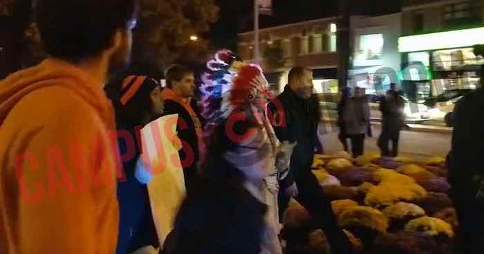 VIDEO: Parade halted, officer assaulted during protest