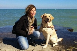 Guide Dog Inspires Blind Woman to Start Faith Based Company Big Yellow Dog LLC