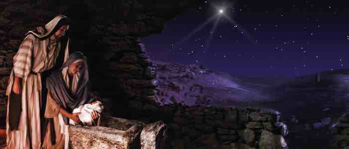 Hail and blessed be the hour and moment in which the Son of God was born