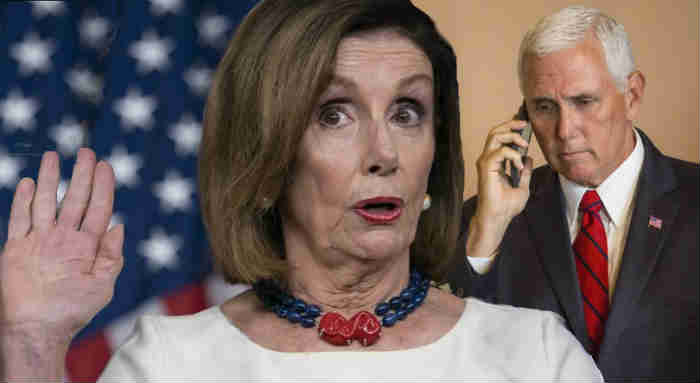 Pelosi Brushes Off Vice President Mike Pence,  Telling Him: Later!
