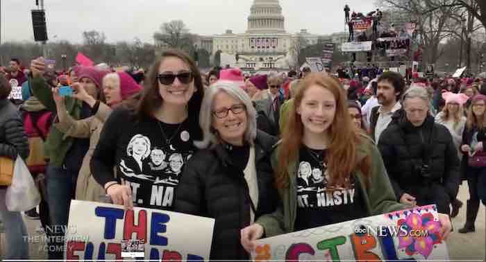 James Comey: Wife and daughters at Big Women's March