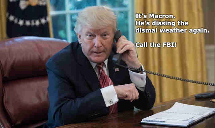 Just Try Calling the FBI With Foreign Dirt Dug Up On Democrats