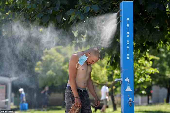 Wearing Covid Face Masks during a 121-degree heat wave?