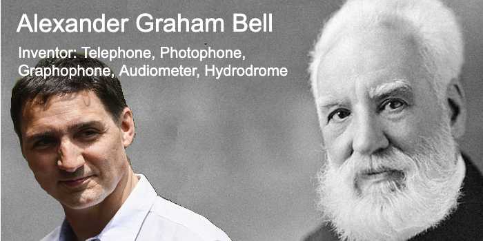 Trudeau Liberal Government Disappearing Telephone Inventor, Alexander Graham Bell