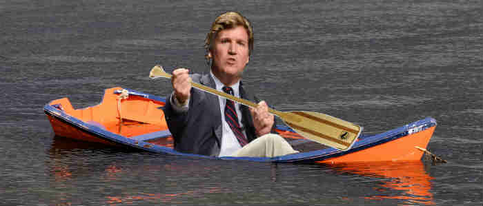 PLOP! The Sound of Tucker Carlson Landing on the Anti-Trump Boat