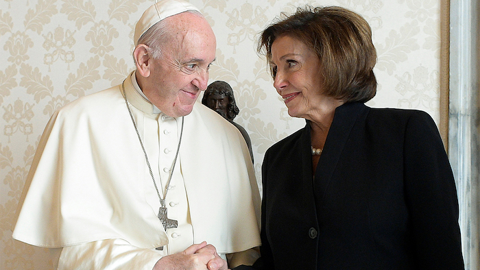 PELOSI AND THE POPE, NO WONDER CATHOLICISM IS IN CRISIS