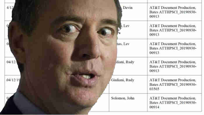 Hold the Phone, Call Records Released by Adam Schiff