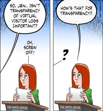 Jen, Isn't Transparency of virtual visitor logs important?