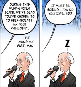 How Joe Biden Copes with self-isolation of the Wuhan Virus