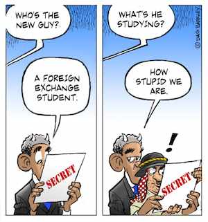 Obama and foreign exchange students