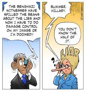 Obama and Hillary and Benghazi Hearings
